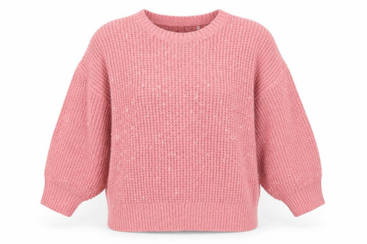 Womens UK Size L AND/OR Pink Pullover Jumper