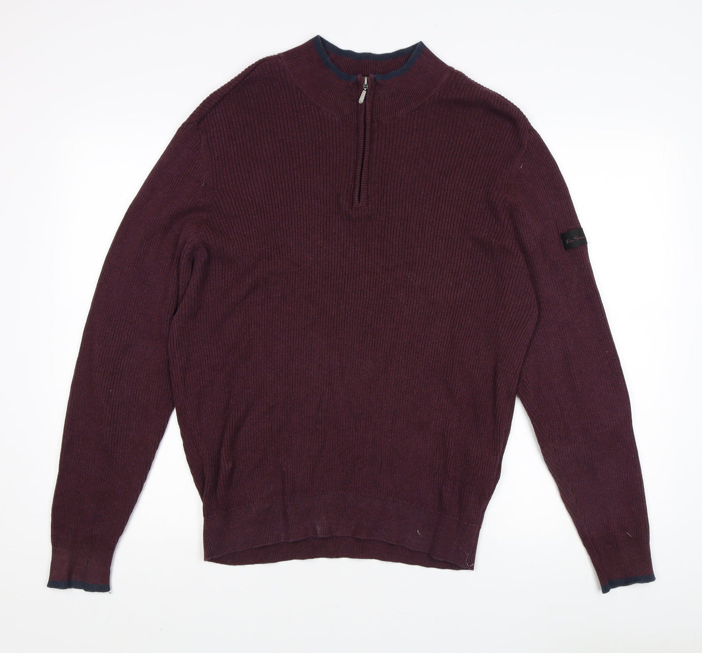 Ben Sherman Men's Grey Hooded Coat Size S