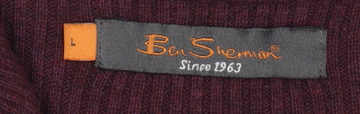 Ben Sherman Men's Grey Hooded Coat Size S