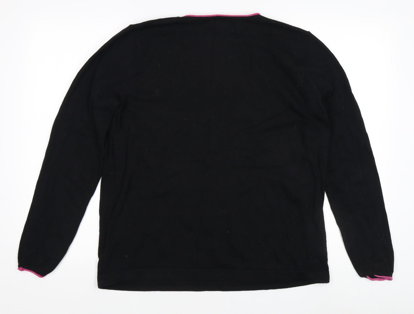 Womens UK Size 16 Debenhams Black Pullover Jumper
