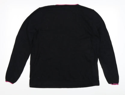 Womens UK Size 16 Debenhams Black Pullover Jumper