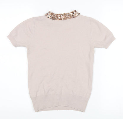 Womens UK Size XS French Connection Beige  Jumper