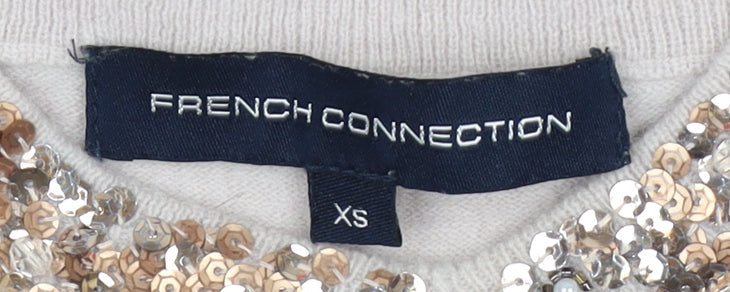 Womens UK Size XS French Connection Beige  Jumper