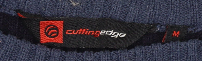 Cutting Edge Men's Blue Medium Pullover Jumper