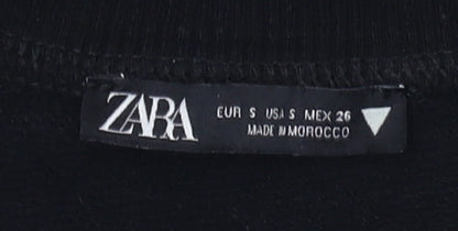 Zara Women's Black S Colourblock Pullover Sweatshirt