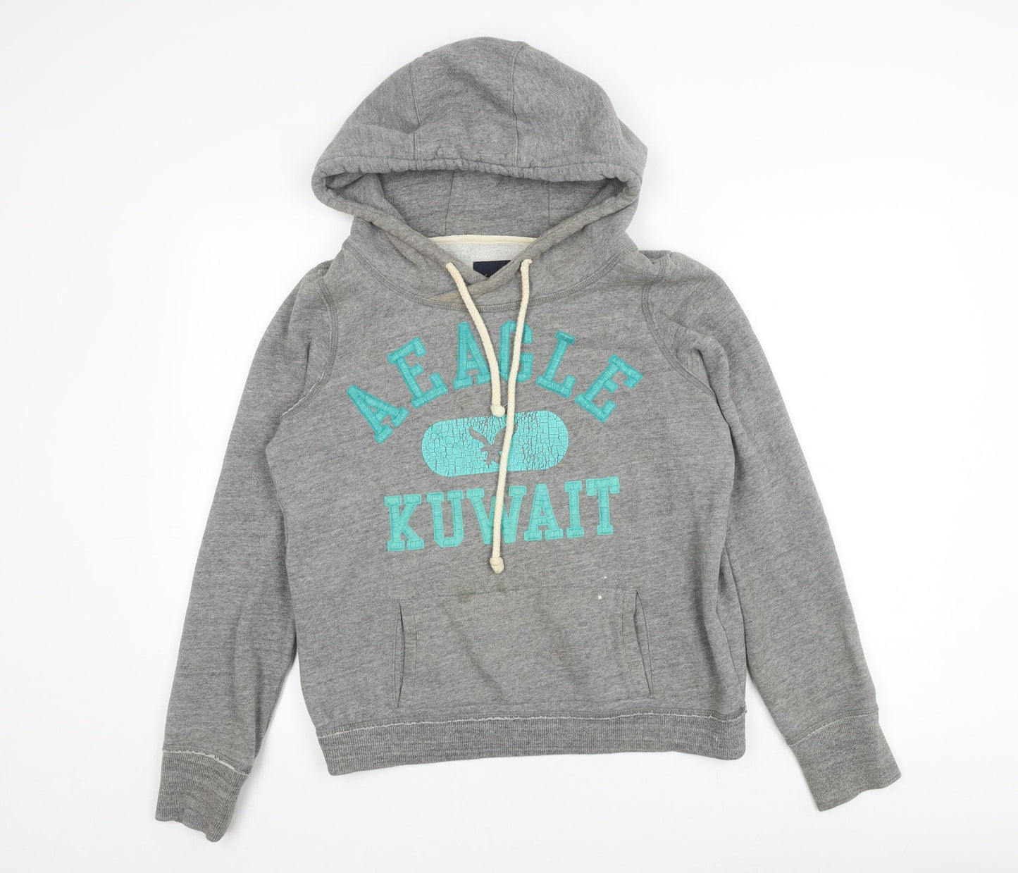Mens UK Size M American Eagle Outfitters Grey Pullover Hoodie