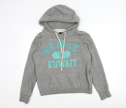 Mens UK Size M American Eagle Outfitters Grey Pullover Hoodie