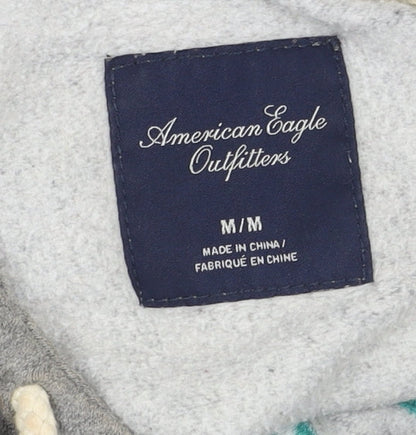 Mens UK Size M American Eagle Outfitters Grey Pullover Hoodie