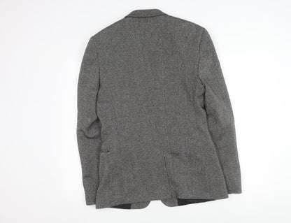 ASOS Men's Grey Herringbone Tweed Blazer 40L