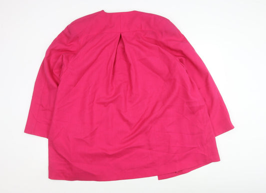 Windsmoor Women's Pink Blazer Size 14 Modal Polyester
