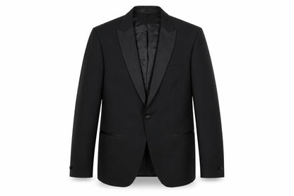 Mens UK Size 40 Marks and Spencer Regular Black Suit Tuxedo