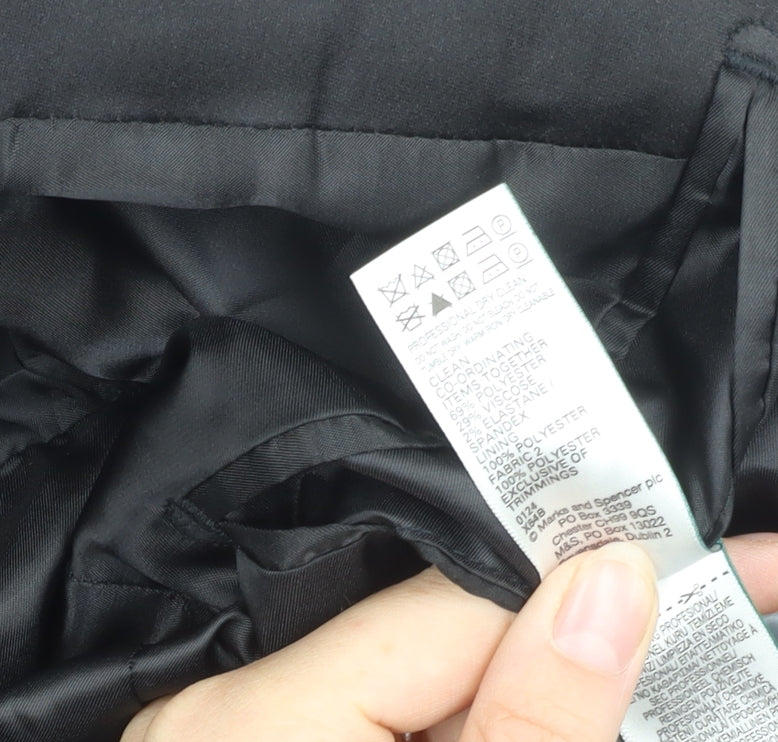 Mens UK Size 40 Marks and Spencer Regular Black Suit Tuxedo