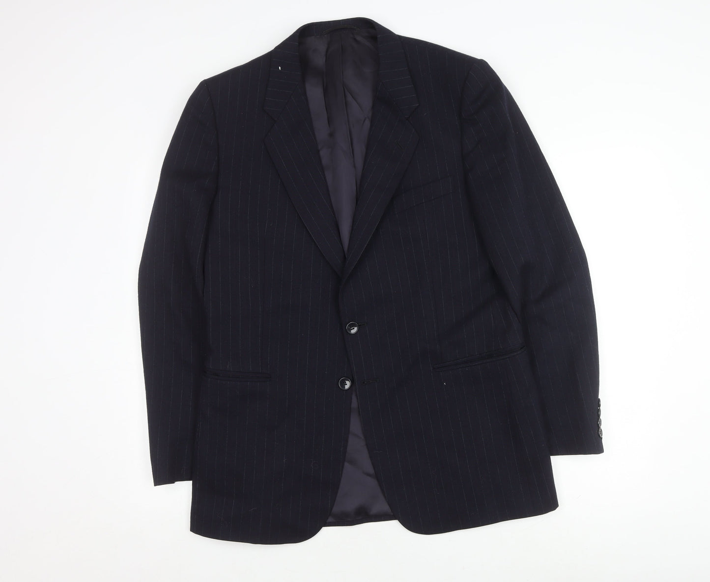 Mens UK Size 40 St Michael Regular Blue Suit Jacket