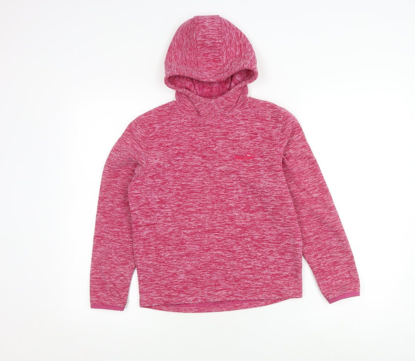 Peter Storm Girls Pink Fleece Hoodie 9-10 Years