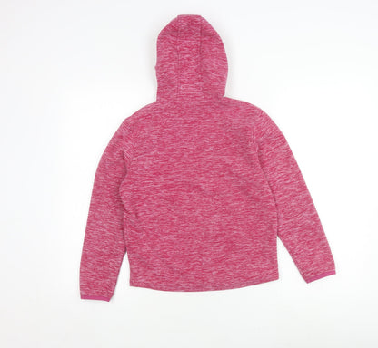Peter Storm Girls Pink Fleece Hoodie 9-10 Years