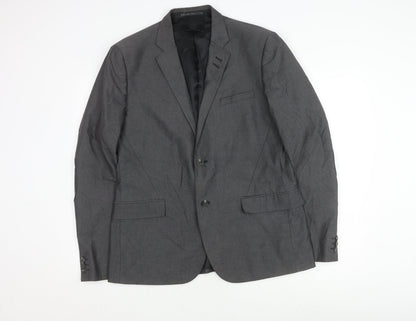 Mens UK Size 44 H&M Regular Grey Suit Jacket
