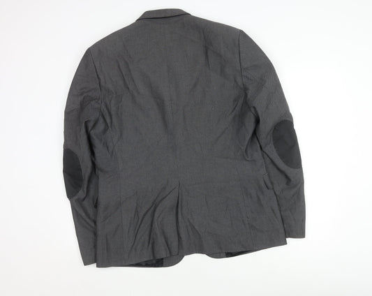 Mens UK Size 44 H&M Regular Grey Suit Jacket