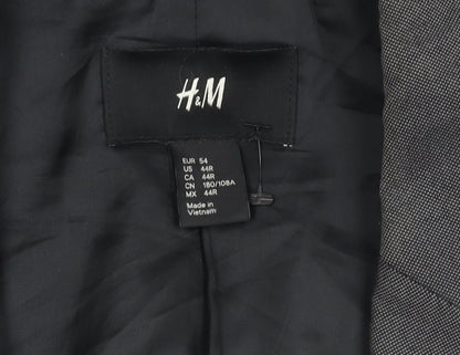 Mens UK Size 44 H&M Regular Grey Suit Jacket