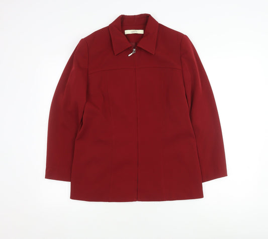 Classics Women's Red Mid-Length Coat Size 12