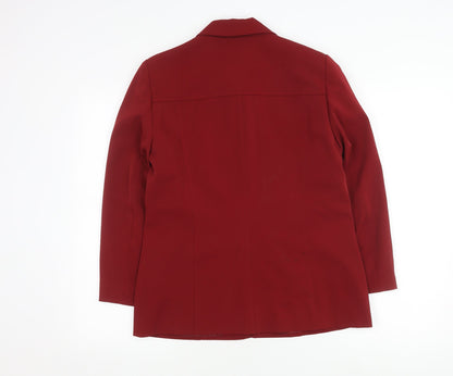 Classics Women's Red Mid-Length Coat Size 12