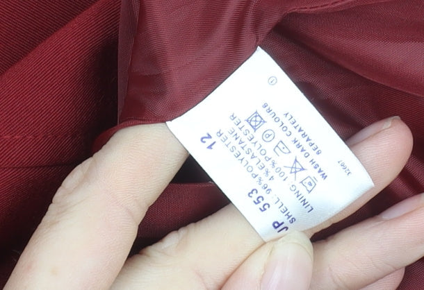 Classics Women's Red Mid-Length Coat Size 12