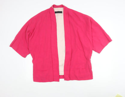 Zara Women Pink Blazer M Short Sleeve