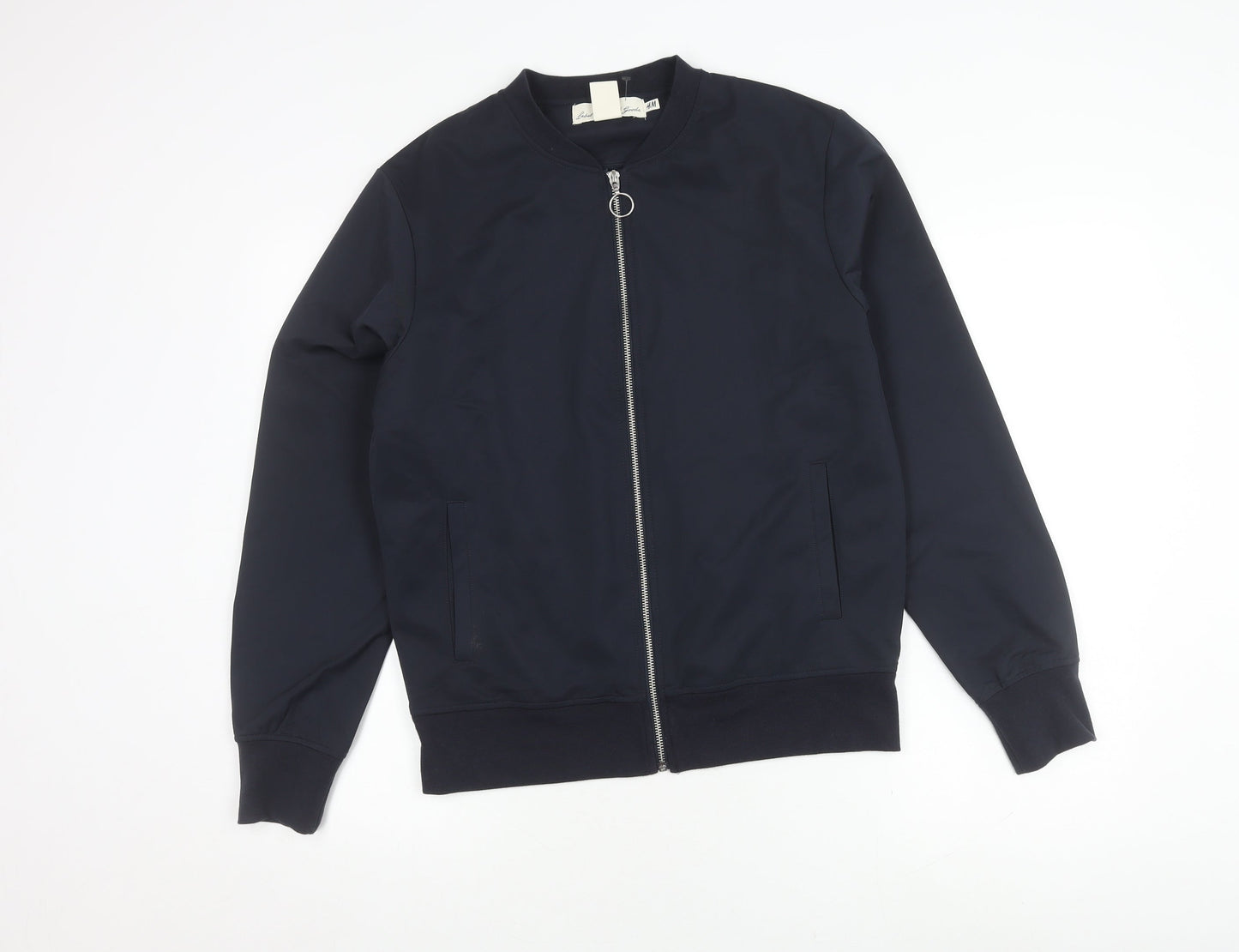 Mens UK Size S H&M Black Bomber Jacket