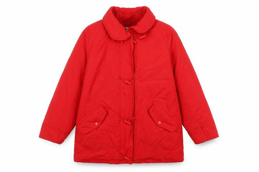 Redgreen Women's Red Long Toggle Coat Size L