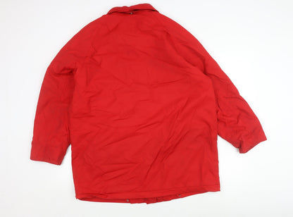 Redgreen Women's Red Long Toggle Coat Size L