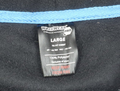 Workwear Pro Black Men's Large Hooded Jacket