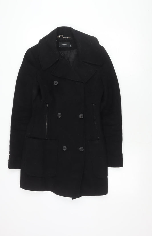 Womens UK Size 6 Karen Millen Black Pea Coat