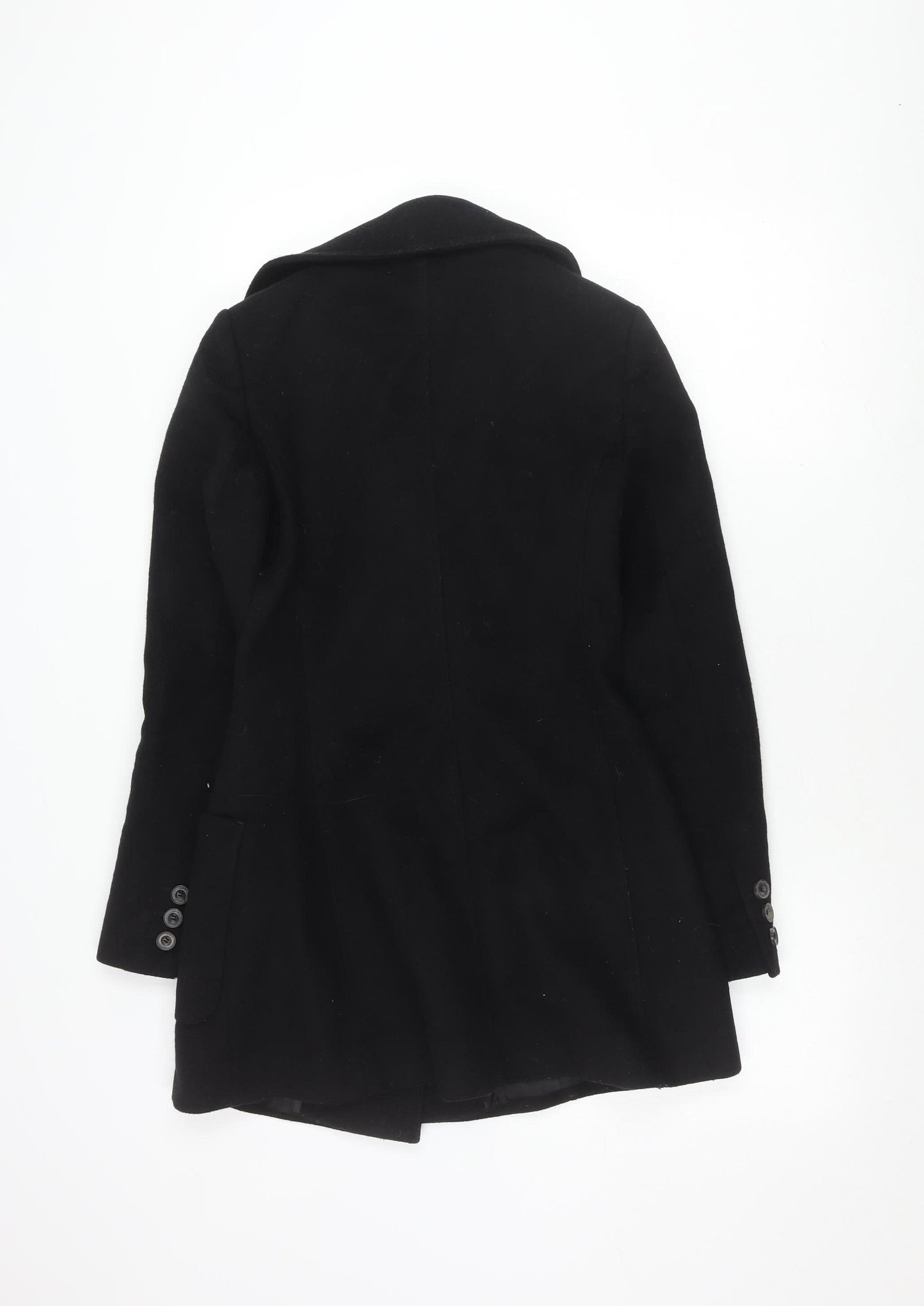 Womens UK Size 6 Karen Millen Black Pea Coat