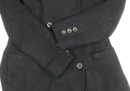 Womens UK Size 6 Karen Millen Black Pea Coat