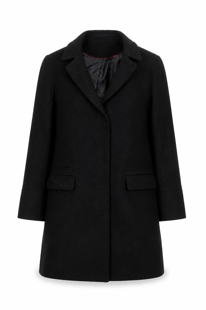 Womens UK Size 8 Topshop Black Trench Coat