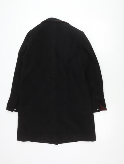 Womens UK Size 8 Topshop Black Trench Coat