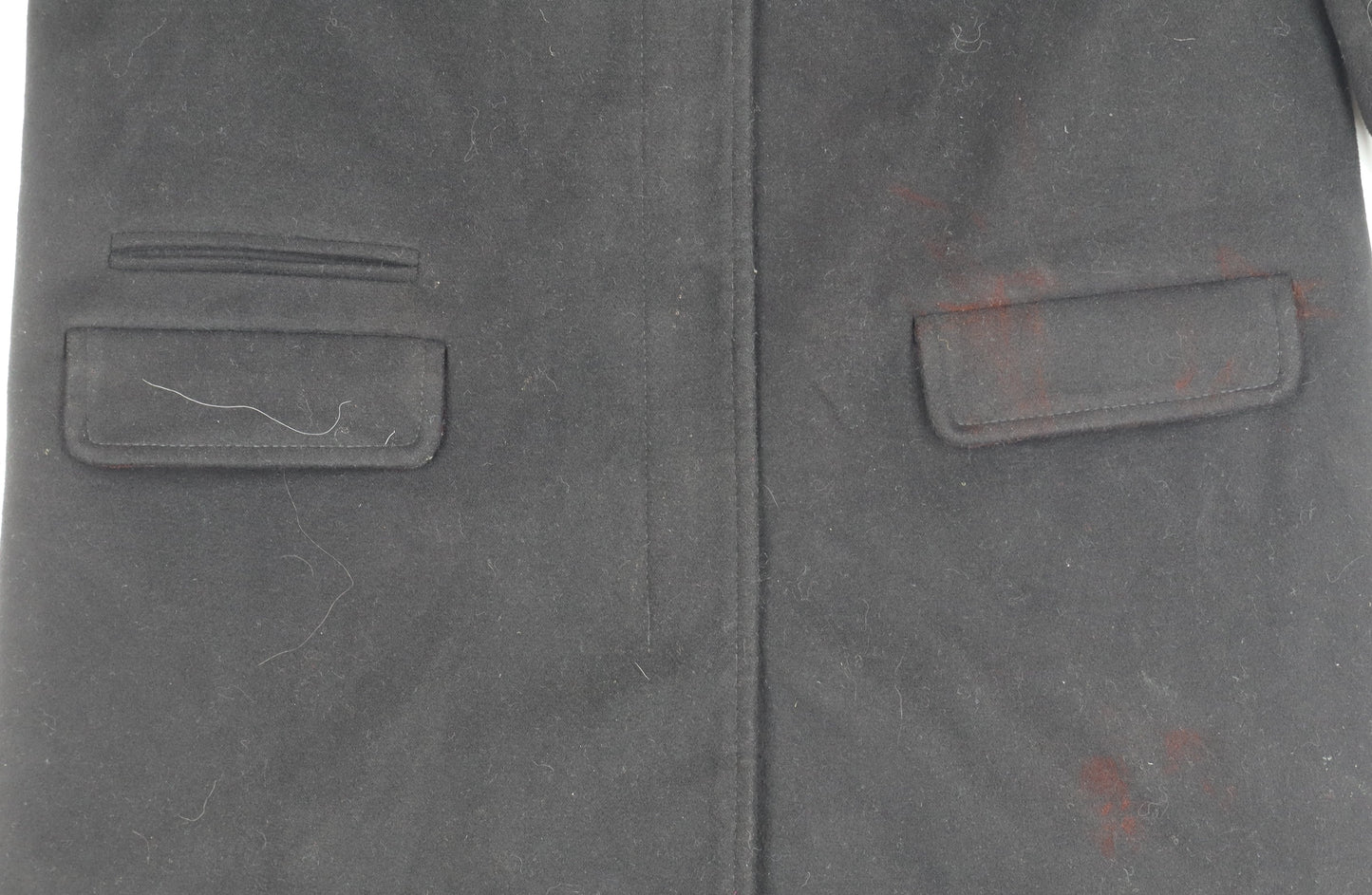 Womens UK Size 8 Topshop Black Trench Coat