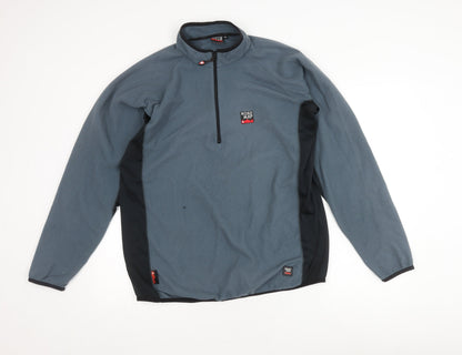 Road Map Men's Blue Fleece Pullover Sweatshirt XL
