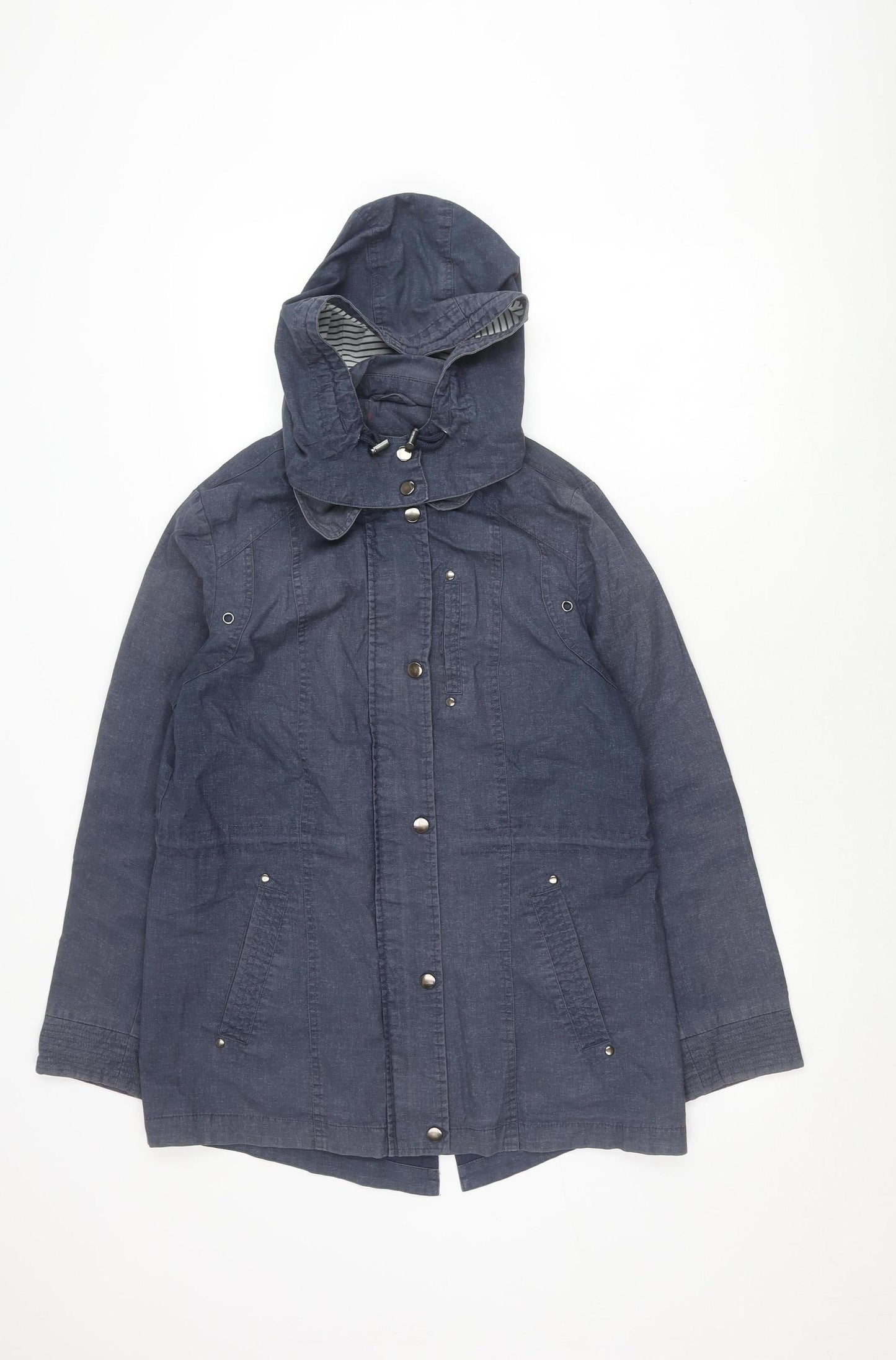 Womens UK Size 12 Marks and Spencer Blue Parka Coat