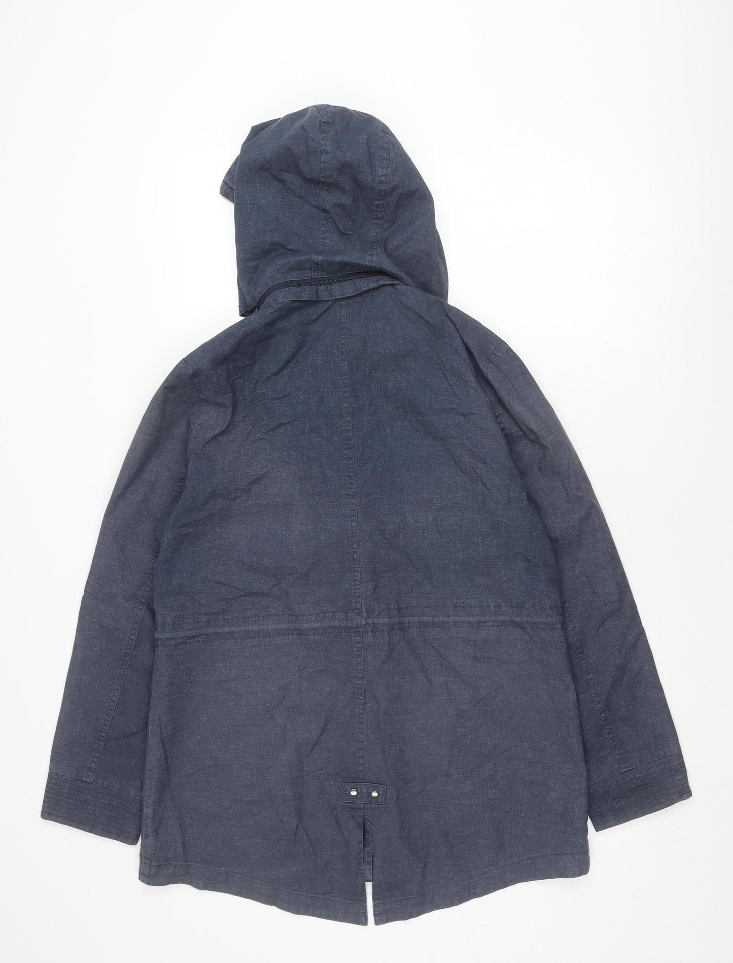 Womens UK Size 12 Marks and Spencer Blue Parka Coat