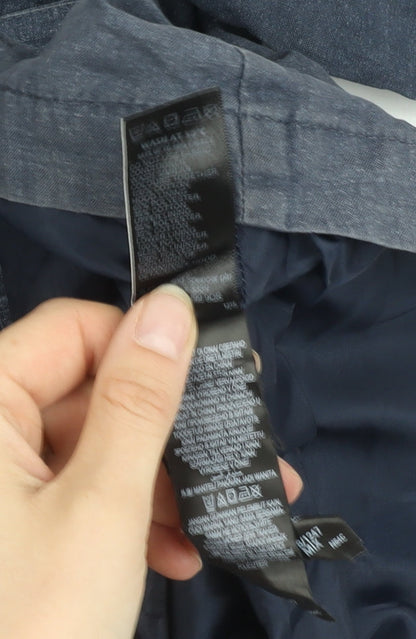 Womens UK Size 12 Marks and Spencer Blue Parka Coat
