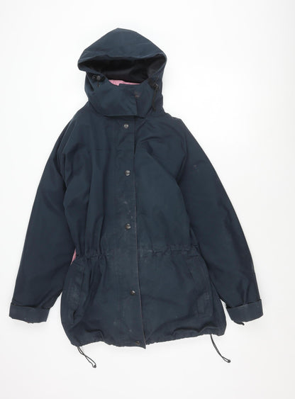Rydale Women's Blue Parka M Waterproof Hooded Coat