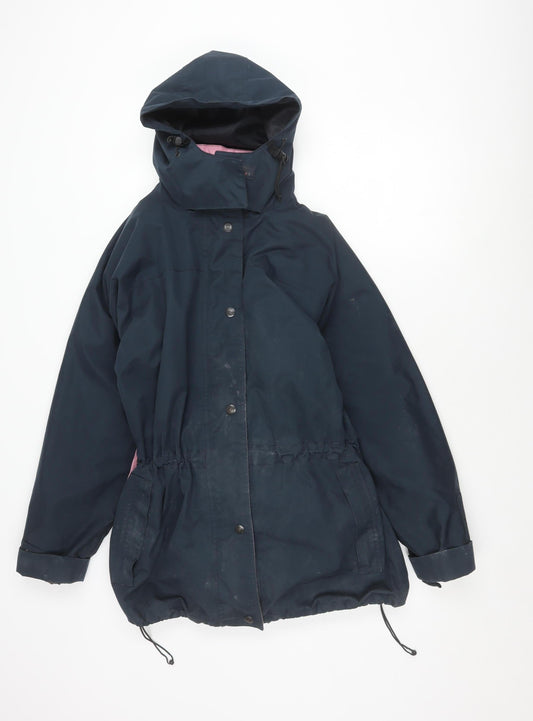 Rydale Women's Blue Parka M Waterproof Hooded Coat