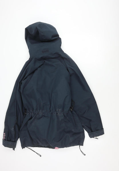 Rydale Women's Blue Parka M Waterproof Hooded Coat