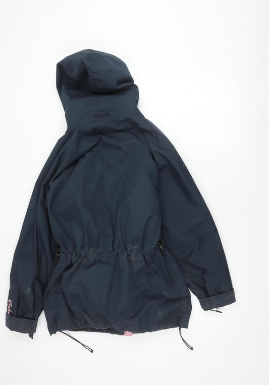 Rydale Women's Blue Parka M Waterproof Hooded Coat