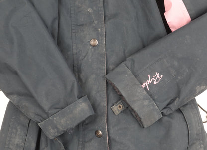 Rydale Women's Blue Parka M Waterproof Hooded Coat