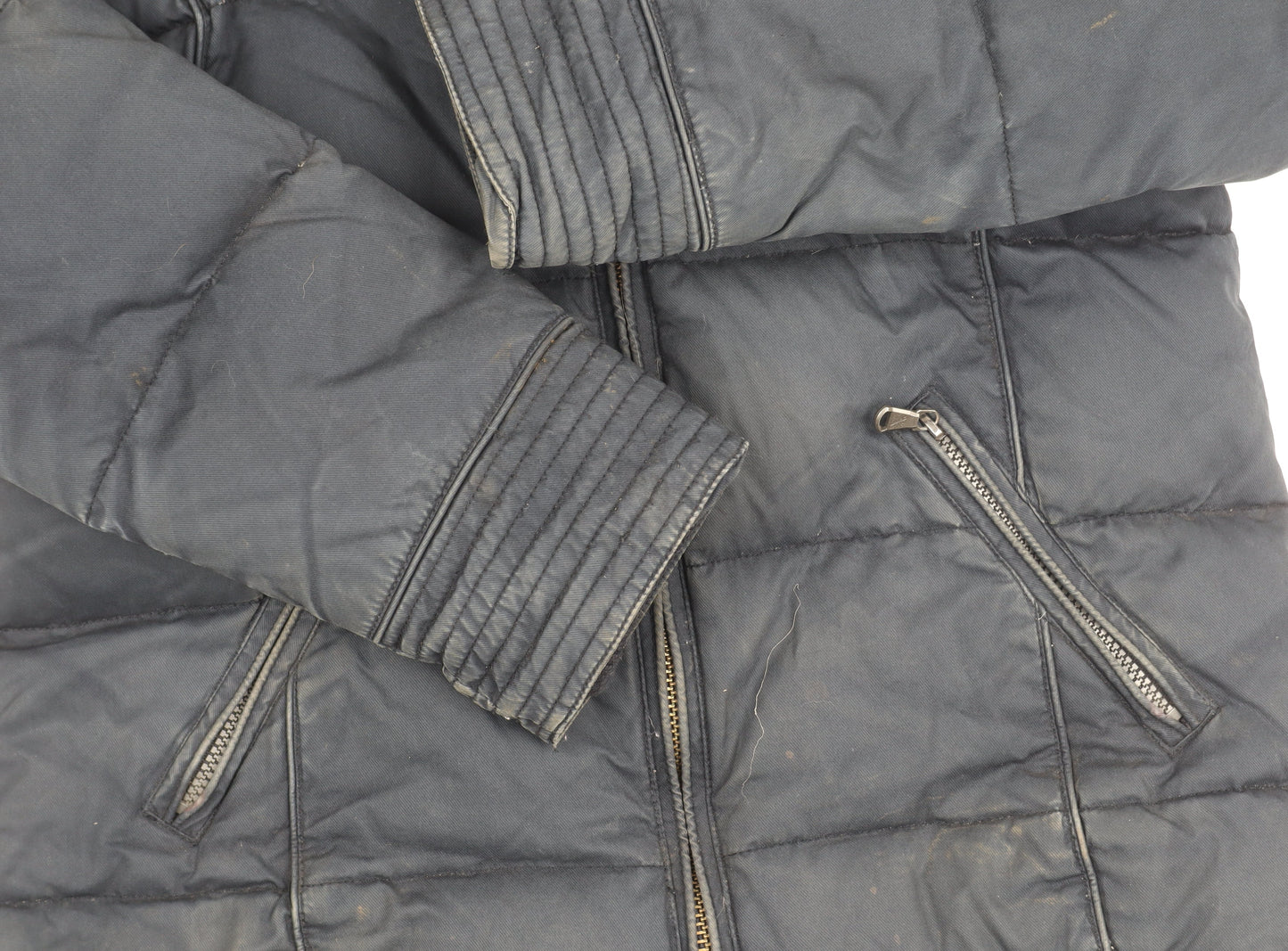 Crew Women's Black Puffer Jacket Size 12 Down Filled