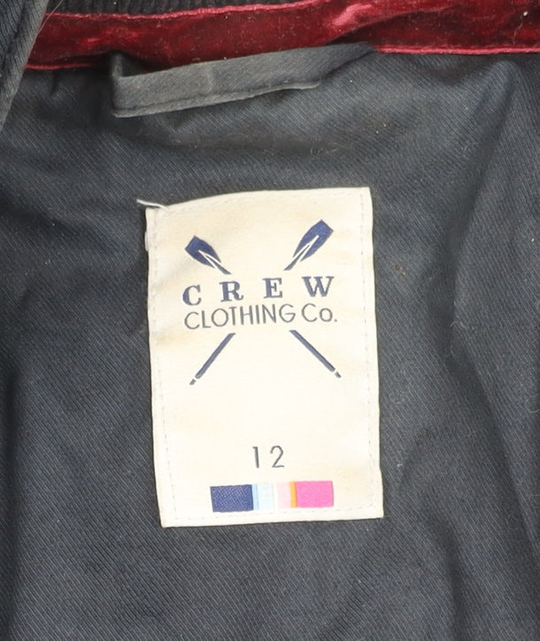 Crew Women's Black Puffer Jacket Size 12 Down Filled