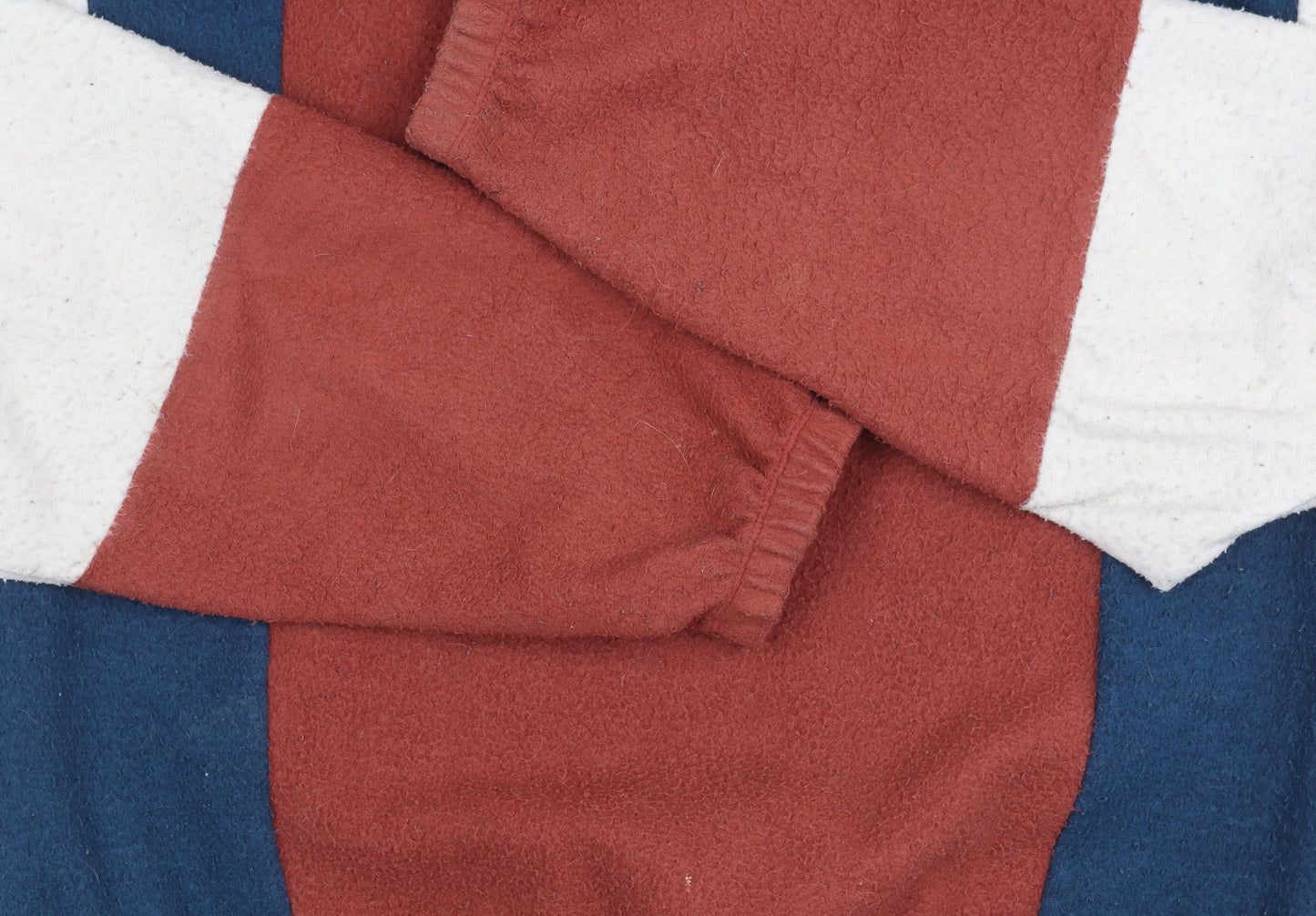 Urban Outfitters Men's Blue-Red Pullover Sweatshirt L