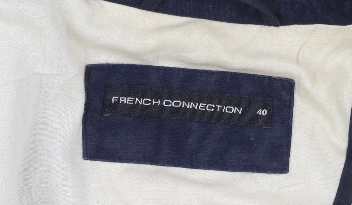 Mens UK Size 40 French Connection Regular Blue Suit Jacket