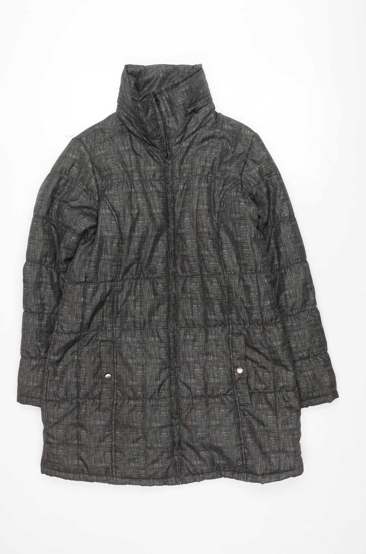 Womens UK Size M Marks and Spencer Grey Puffer Jacket